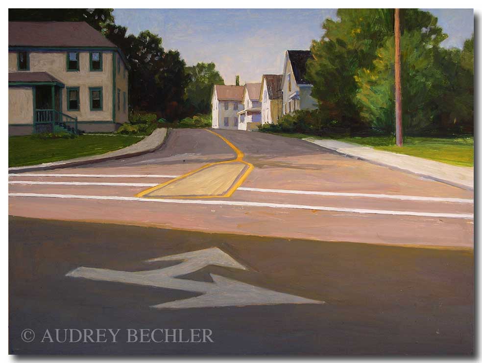 Cross Walk, Acrylic, Audrey Bechler Eugene, ME