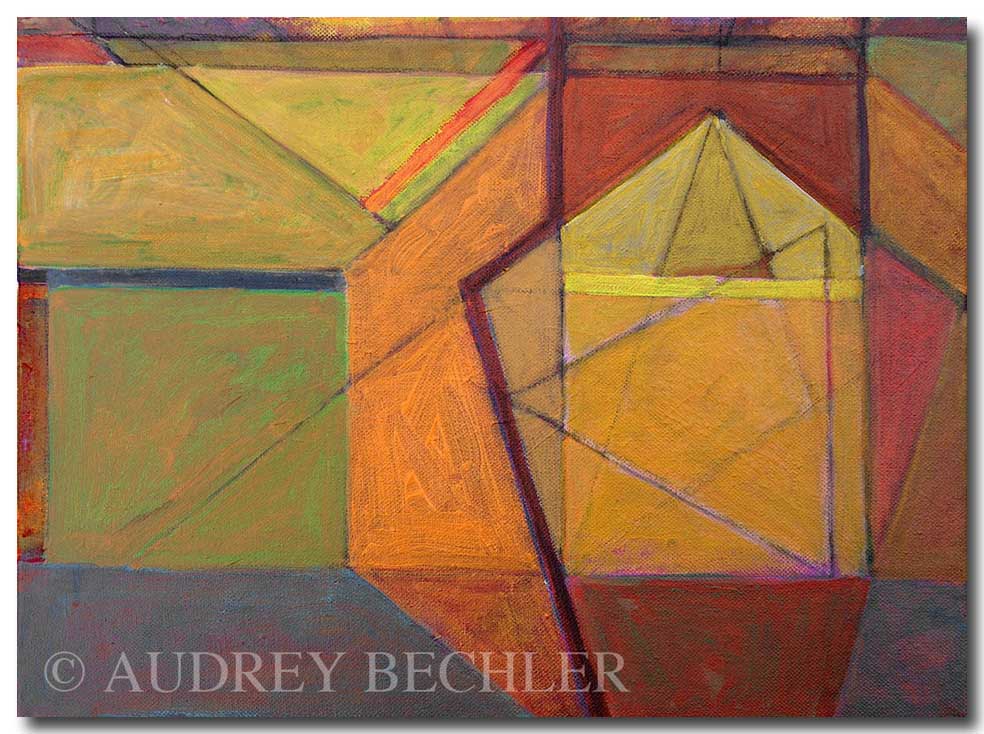 Shapes  3,4,5, Acrylic, Audrey Bechler Eugene, ME