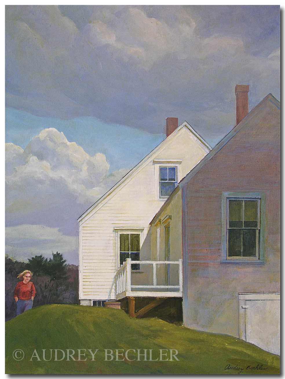 Windy Day, Acrylic, Audrey Bechler Eugene, ME