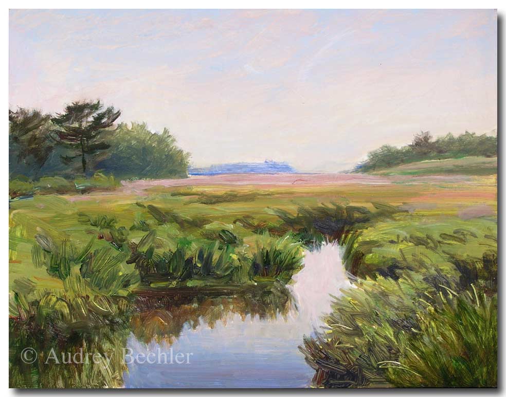 Marsh Creek II   , Acrylic, Audrey Bechler Eugene, ME