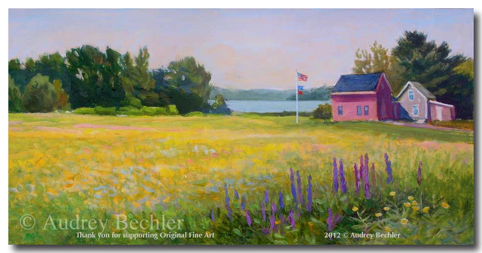 Field of Buttercups II   , Acrylic, Audrey Bechler Eugene, ME