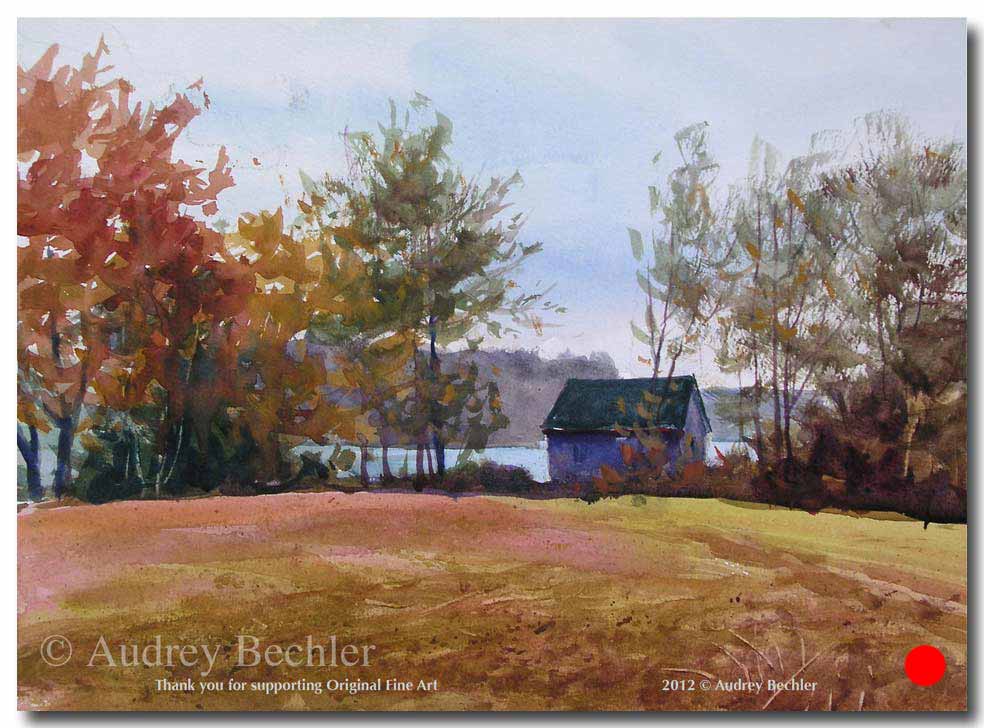 Boat House   , Acrylic, Audrey Bechler Eugene, ME