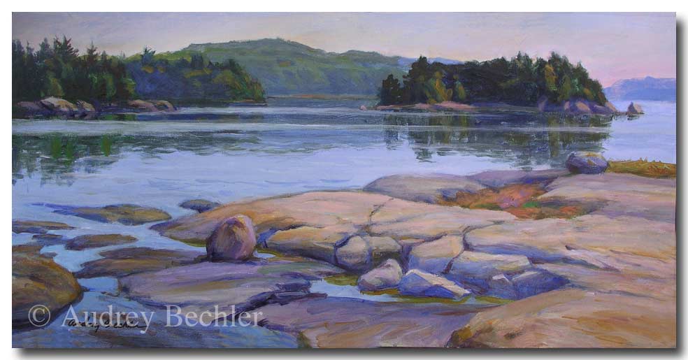 Cove Island        , Acrylic, Audrey Bechler Eugene, ME