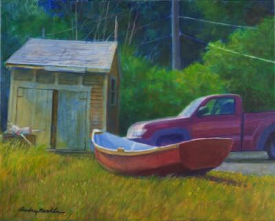 #650 'Red Skiff' by Audrey Bechler Eugene, OR