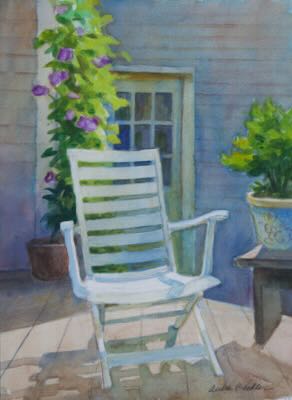 #660 Chair on the Deck by Audrey Bechler Eugene, OR