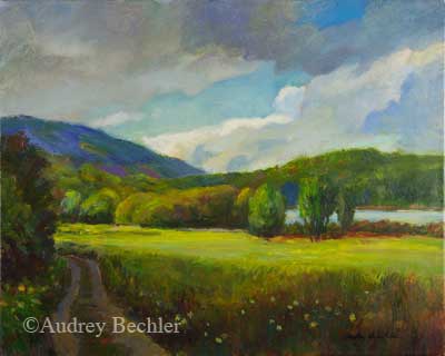 #649 'Path Along the Field' by Audrey Bechler Eugene, OR