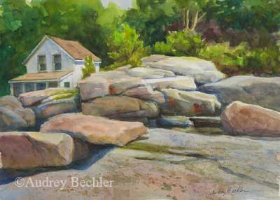 #649 'Pitcher Cove Summer House' by Audrey Bechler Eugene, OR