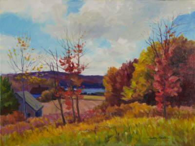 #468 'Fall Scene from the Hill' by Audrey Bechler Eugene, OR