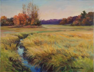 #580 'Marsh in Fall' by Audrey Bechler Eugene, OR