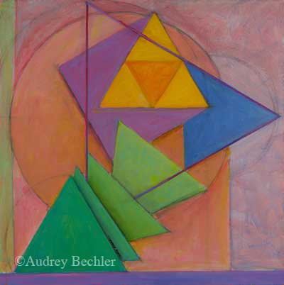 #595 'Sacred Geometry #5 ' by Audrey Bechler Eugene, OR