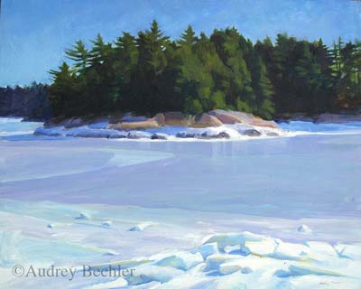 #106 'January Ice' by Audrey Bechler Eugene, OR