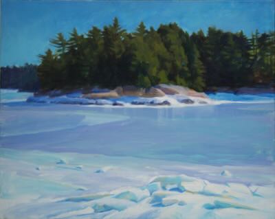 #106 'January Ice' by Audrey Bechler Eugene, OR