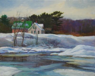 wi-614 'River Ice II' by Audrey Bechler Eugene, OR