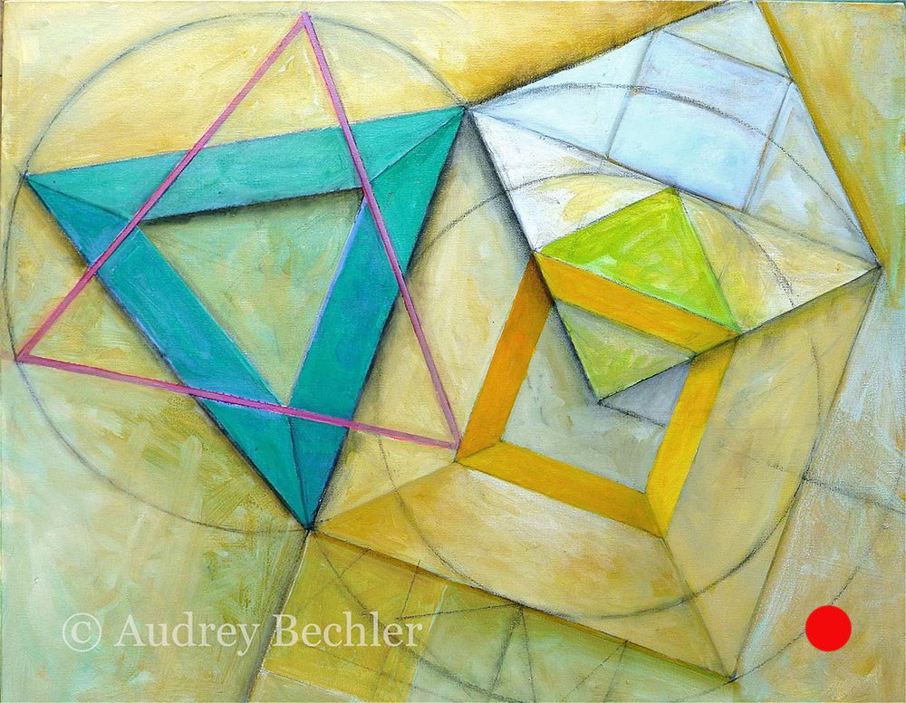 #587 'Green Circles' by Audrey Bechler Eugene, OR